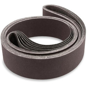 2 X 72 Inch Aluminum Oxide Metal Sanding Belts, 6 Pack (PRO) - Red Label Abrasives