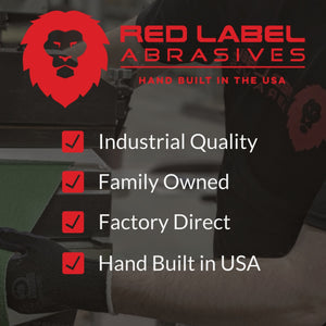 2 X 72 Inch Aluminum Oxide Metal Sanding Belts, 6 Pack (PRO) - Red Label Abrasives