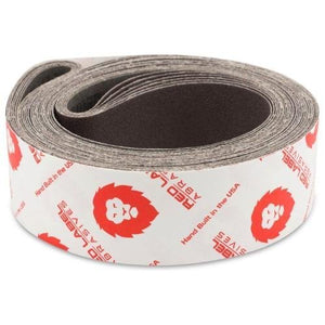 2 X 72 Inch Aluminum Oxide Metal Sanding Belts, 6 Pack (PRO) - Red Label Abrasives