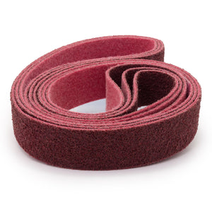 2 X 72 Inch Non - Woven Surface Conditioning Sanding Belts - Red Label Abrasives