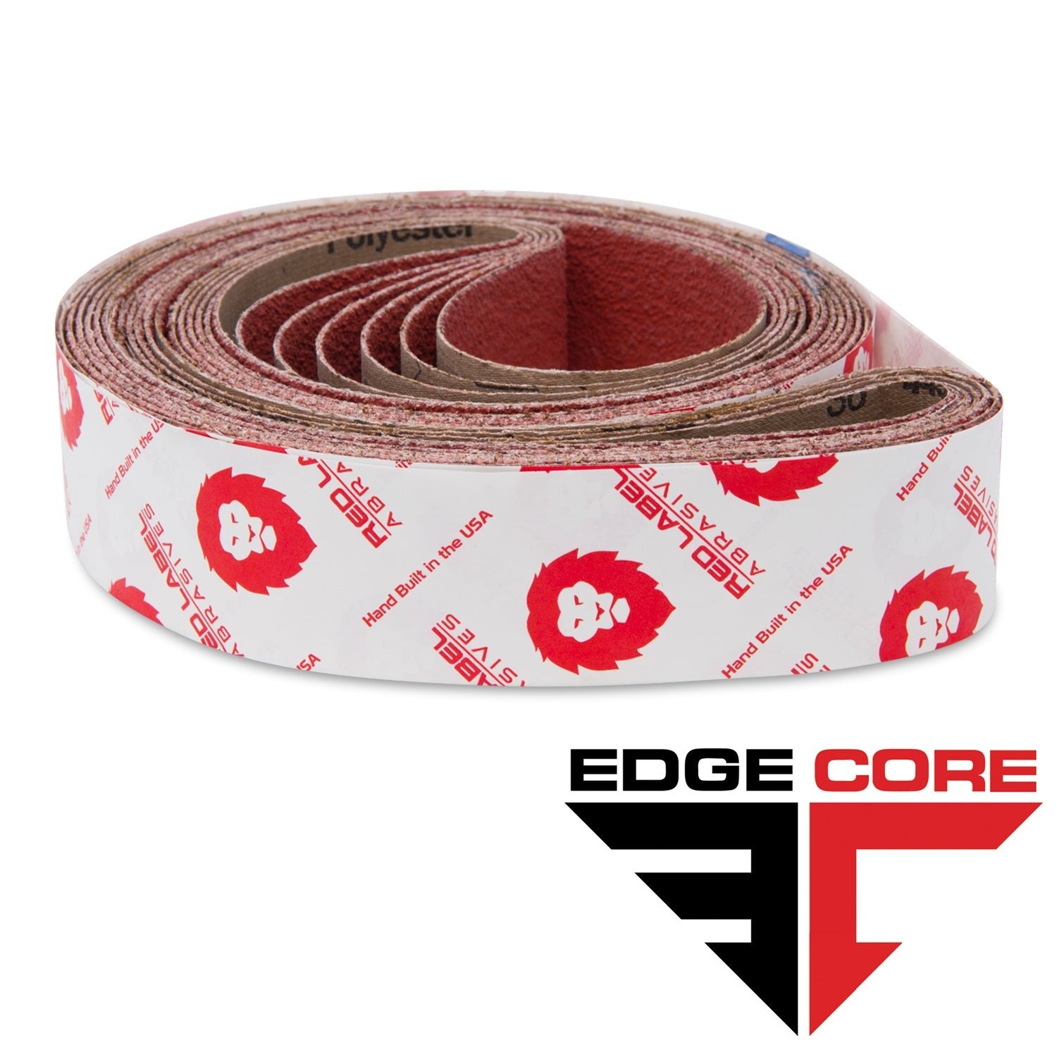 2 X 48 Inch EdgeCore Ceramic Grinding Belts, 6 Pack - Red Label
