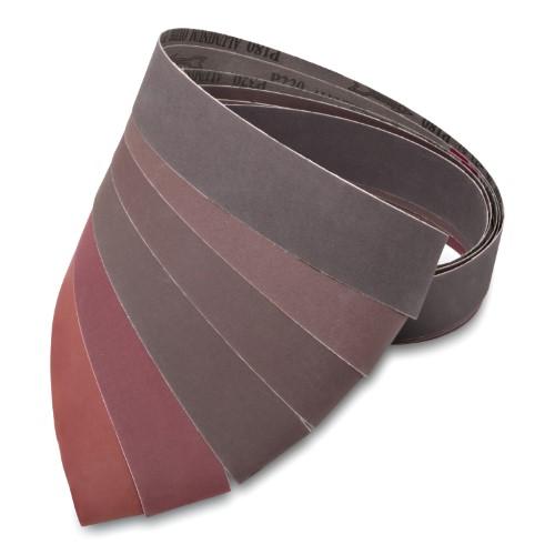 2 X 72 Inch Non-Woven Surface Conditioning Sanding Belts - Red