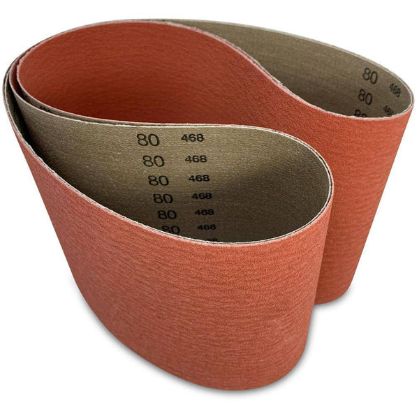 6 X 80 Inch EdgeCore Ceramic Sanding Belts 2 Pack